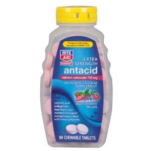  Rite Aid Chewable Antacid & Calcium Supplement, Extra 