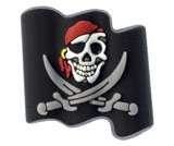 Pirate Skull Bones Flag Black Pearl Disney Jack Sparrow Jibbitz Crocs 