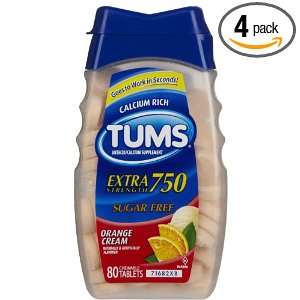  Tums Antacid/Calcium Supplement Chewable Tablets, Extra 