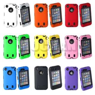 WHOLESALE LOT of 50x RUGGED HARD CASE for iPHONE 3G 3GS  