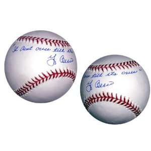 Yogi Berra Hand Signed It Aint Over til Its Over Baseball   Model 