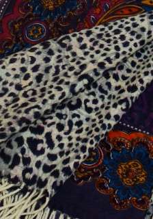   Womens soft warm 100% 4 ply Cashmere wool Floral Prints Shawl Wrap 227