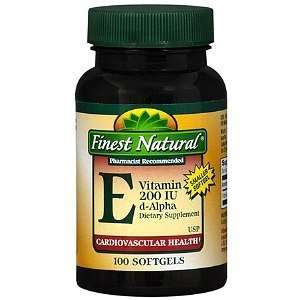  Finest Natural Vitamin E 200 IU d Alpha Dietary Supplement 