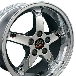 Cobra R Deep Dish Style Wheels Fits Mustang (R)   Chrome17x9 Set of 4