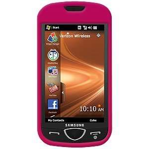  New Amzer Rubberized Hot Pink Snap On Crystal Hard Case 