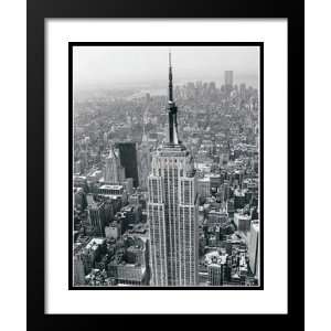   and Double Matted 25x29 Empire State Building World Trade Center