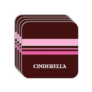  Personal Name Gift   CINDERELLA Set of 4 Mini Mousepad 