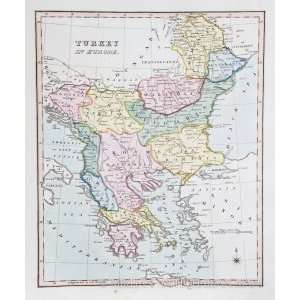  Ellis Map of Turkey in Europe (1825)