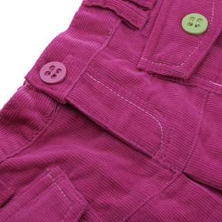 Back to School Girl Pleated Corduroy Purple Skirt 5 10Y  