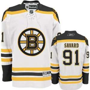  Marc Savard Jersey Reebok White #91 Boston Bruins Premier 