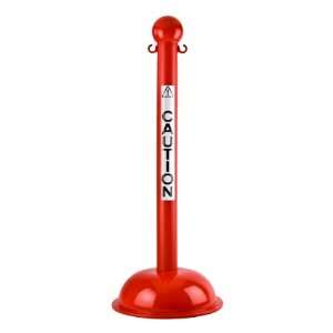 Mr. Chain Heavy Duty Workplace Safety Stanchion   Caution  