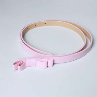 New Fashion Charm Cute Candy Color Leather Sweetness Bowknot Skinny 