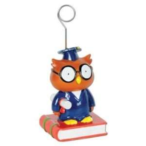  Owl Graduate Photo/Balloon Holder Party Accessory (1 count 