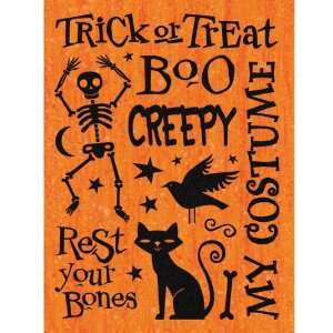  K & Company Halloween Whimsy Glitter Stickers   Words 