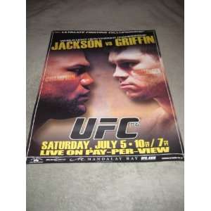  Jackson Vs Griffin UFC Boxing 18x 21 Inches Poster