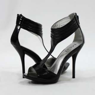   Brand New Max Rave by BCBG Kelvin Black Patent Party High Heels Shoes