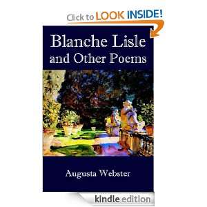 Blanche Lisle and Other Poems Augusta Webster  Kindle 