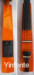 New 4/4 Elctric Violin Silent Solid WOod Body #13  
