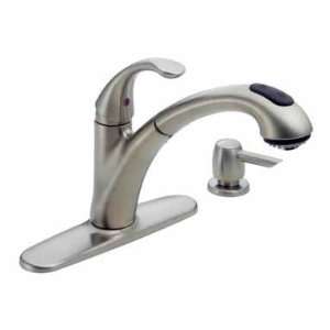 DELTA/PEERLESS FAUCET CO. 16929 SSSD CLASSIC PULL OUT KITCHEN FAUCET 