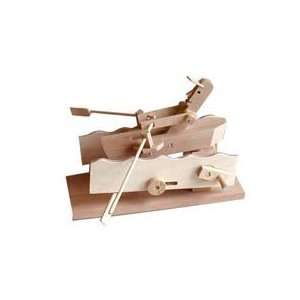  Mechanical Marvels Timberkits Wood Toy Rower Model Toys & Games