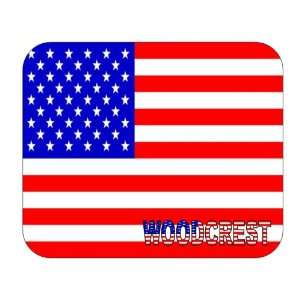  US Flag   Woodcrest, California (CA) Mouse Pad 