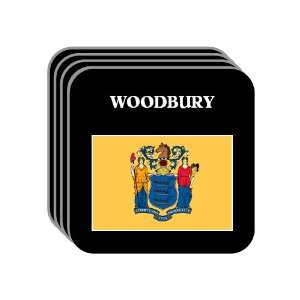  US State Flag   WOODBURY, New Jersey (NJ) Set of 4 Mini 