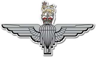 British Army Parachute Regiment Emblem Sticker Decal Mural   Pick Size 