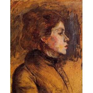  Oil Painting Womans Head Henri De Toulouse Lautrec Hand 