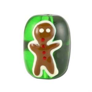   Hand Painted Gingerbread Man Lampwork Beads Arts, Crafts & Sewing