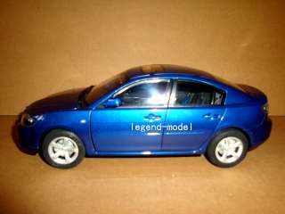 18 2007 New Mazda 3 sedan blue color  