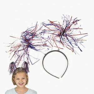  Patriotic Tinsel Head Boppers   Hats & Hair Accessories 
