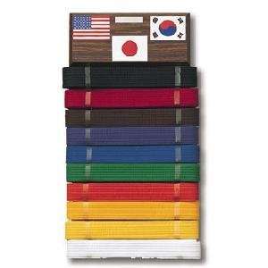  Flags Martial Arts Belt Display   Ten Belts Sports 