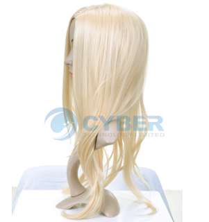 Fashion Stylish Long Wavy Curly Blonde Cosplay Party Hair Lady Wig 
