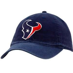 Reebok Houston Texans Navy Blue Basic Logo Slouch Adjustable Hat 