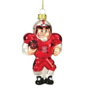 NCAA NC State Wolfpacks Caucasian Player Mouth Blown Glass 