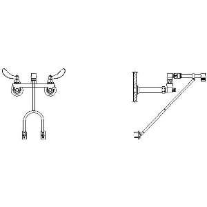  Delta Commercial 28C2914 28T Two Handle 8 Wall Mount Service Sink 