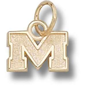 University of Mississippi New Block M 1/4 Pendant (14kt)  