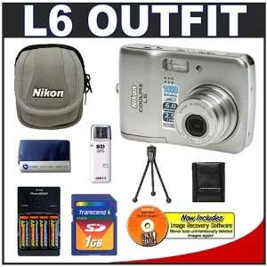  Nikon Coolpix L6 6.0 Megapixel Digital Camera with 3x 