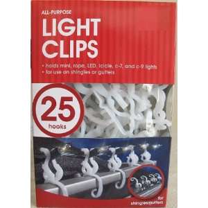  All Purpose Shingle and Gutter Light Clips   25 pieces 