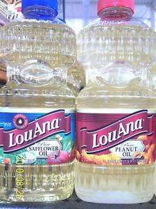 LouAna Pure Safflower Oil or Peanut Oil 24oz bottle  