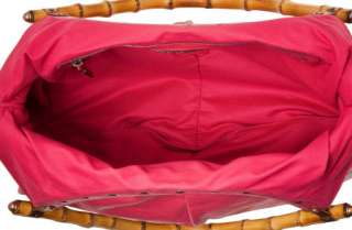 Gucci by Tom Ford Bright Pink Leather Bamboo Oversize Hobo Bag NR 