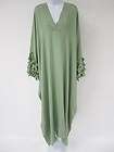   REGEHR Mint Green Silk Embellished Sleeve Caftan Dress Sz S $2550