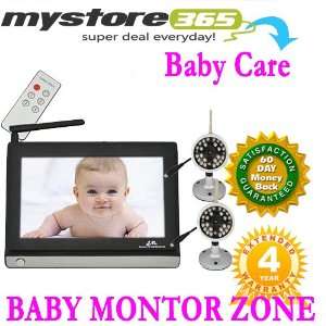  7 Inch Wireless Baby Monitor Camera Security 380 TVL Night 