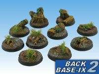 25mm Resin Scenic Bases (30) Round Forest Warhammer 40k  