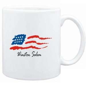  Mug White  Winston Salem   US Flag  Usa Cities Sports 