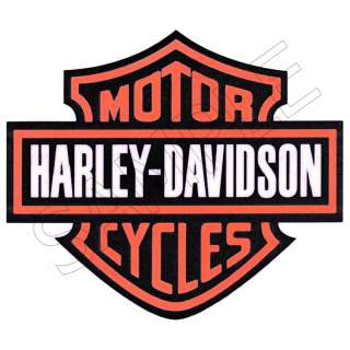 Harley Davidson Logo Edible Cake Topper Decor Image  