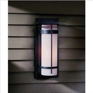 Banded 20.3 One Light Outdoor Wall Sconce Finish Black, Shade Color 