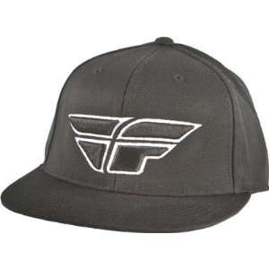  Fly Racing F Wing Hat   Small/Medium/Black Automotive