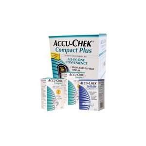 Accu Chek Compact Plus Diabetes Monitoring Combo (kit,strips,lancets)