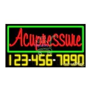  Acupressure Neon Sign 20 Tall x 37 Wide x 3 Deep 